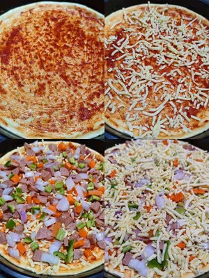 自製懶人披薩🍕全網最快手做法！