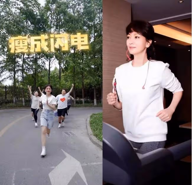68歲趙雅芝帶頭晨跑!腳踩高跟鞋,妝容精緻