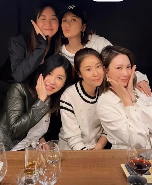 楊祐寧妻子曬聚會照,林心如賈靜雯罕見同框比美,顏值難分伯仲,網友:各有各的幸福和精彩