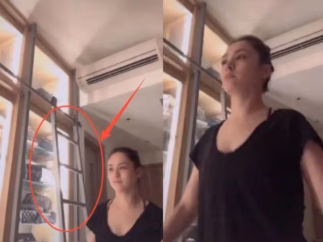 走進阿嬌在香港的豪宅,家裡有個服裝倉庫,光墨鏡就放滿了整面墻