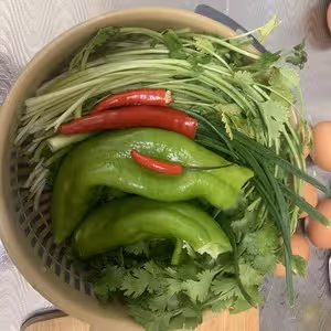 香菜雞蛋餅