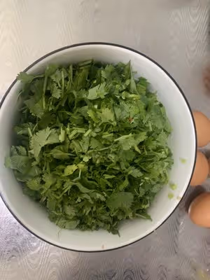 香菜雞蛋餅