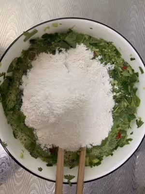 香菜雞蛋餅