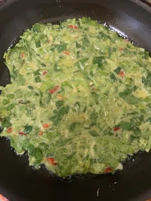 香菜雞蛋餅