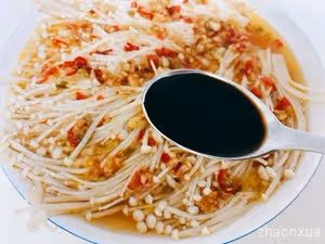 蒜蓉蒸金針菇！