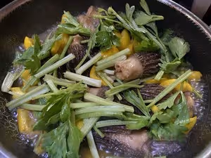 【創意菜】蝦滑釀羊肚菌