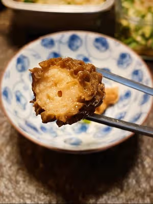 【創意菜】蝦滑釀羊肚菌