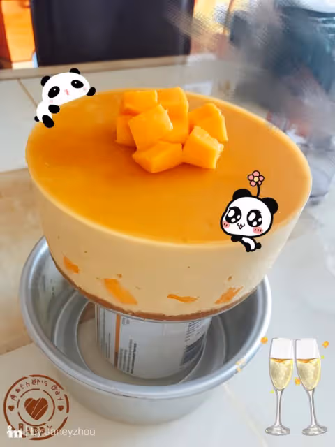 芒果慕斯蛋糕（6寸圓模）
