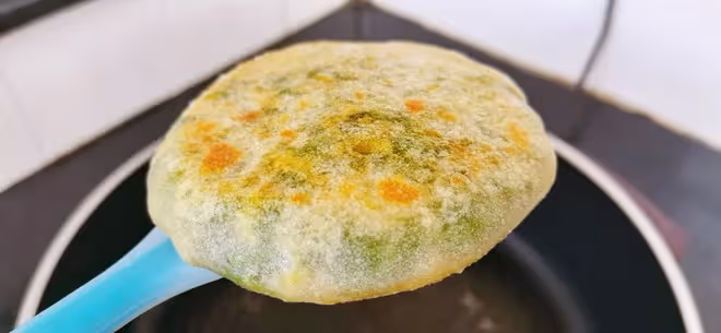 薄皮大餡韭菜雞蛋餡餅