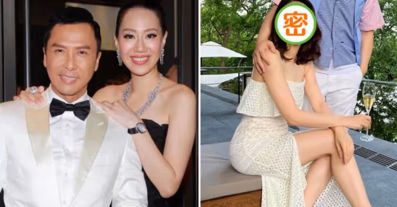 甄子丹為41歲嬌妻慶生，汪詩詩穿「開衩裙長腿」搶鏡，一家人身材都好，網友：人生贏家