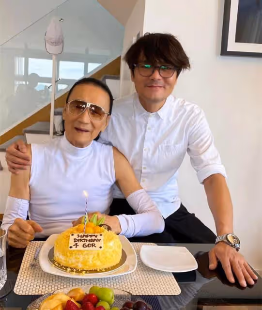85歲謝賢歪嘴被傳中風,林家棟代為澄清,兩人感情深厚似父子