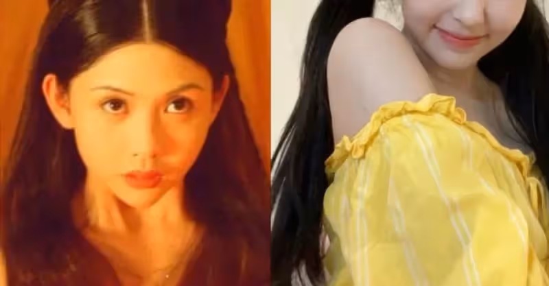 魅力不輸媽！邱淑貞21歲女兒「扎雙馬尾」嘟嘴賣萌自拍，淺黃上衣「大秀香肩雪肌」超誘人：笑容清純如初戀