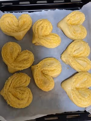❤心形椰蓉麵包