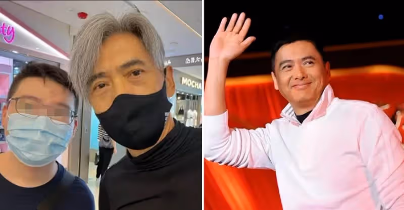 67歲周潤發健身被偶遇！穿背心胳膊肌肉明顯，網友：看樣子是剛健身完
