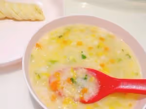 玉米鱈魚粥（一歲寶寶輔食必入）