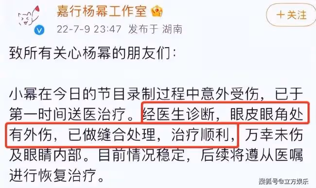 楊冪受傷索賠500多萬?工作室至今不敢發近照
