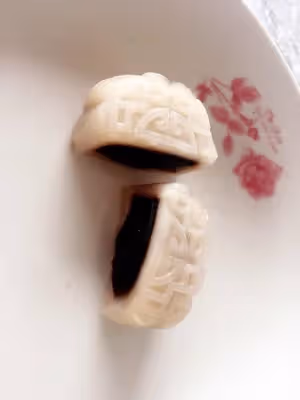 沒有粘米粉的冰皮月餅
