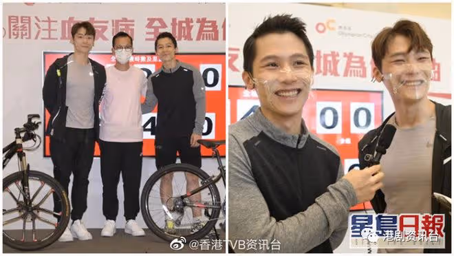 湯君慈湯君耀孖仔拍住做慈善!同愛踩單車惟一個享受戶外一個怕曬黑