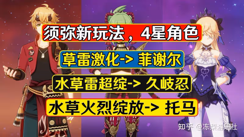 原神:這些4星角色在須彌會有新體驗!坐上須彌快車,練起來