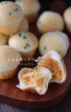 一口一個‼️會拉絲的🔥香蔥墨西哥肉鬆mini麵包