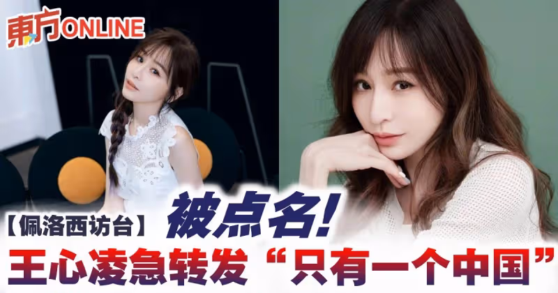 【佩洛西訪台】被點名！王心凌急轉發「只有一個中國」