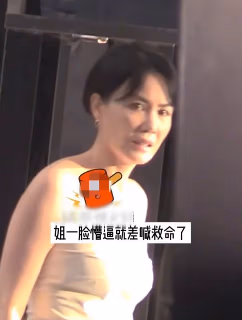 52歲王菲與王家衛18年後再合作!穿緊身裙身材豐腴,片場滿臉痛苦