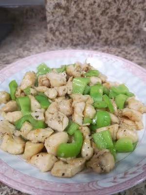 爆香快手菜～青椒炒雞丁