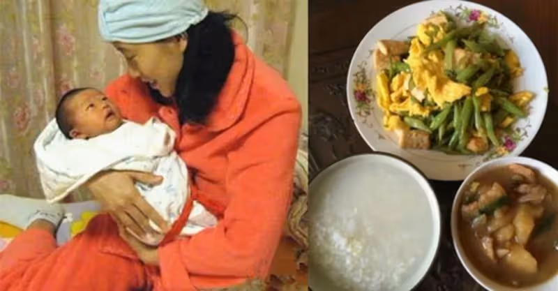 一輩子節儉慣了，坐月子婆婆給我吃剩菜，我氣炸全倒掉推開廚房門：決心把婆婆當親媽