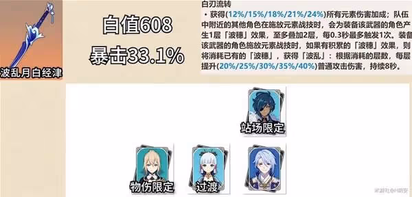 《原神》五星單手劍介紹及使用角色推薦