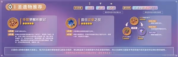 《原神》雲堇武器及聖遺物選擇推薦
