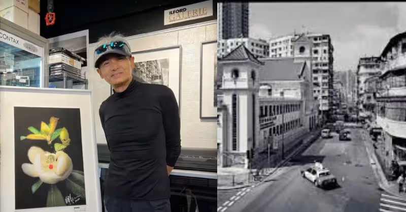 67歲周潤發曬攝影作品，滿頭白髮身型消瘦