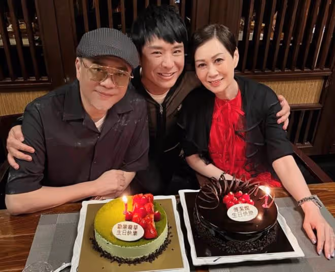 歐陽震華富婆妻子生日！緊摟親吻異性不避嫌，兩人已相識超過30年