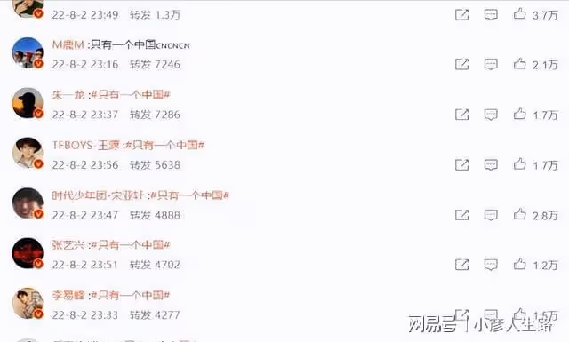 超百位明星默契發聲，支持一個中國，肖戰王一博後來者居上