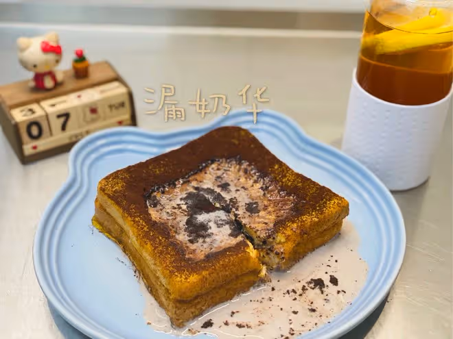 分分鐘搞定的巧克力漏奶華  爆漿西多士 港式茶餐 網紅吐司