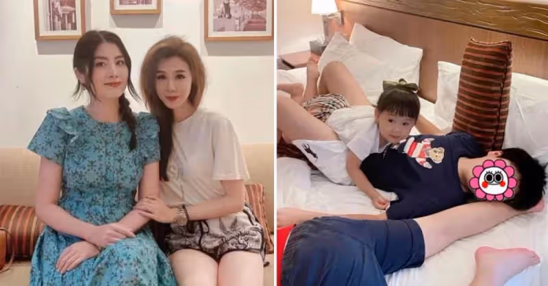 陳慧琳一家四口罕亮相！12歲大兒子顏值逆襲，濃眉大眼超像媽，網友：完全認不出