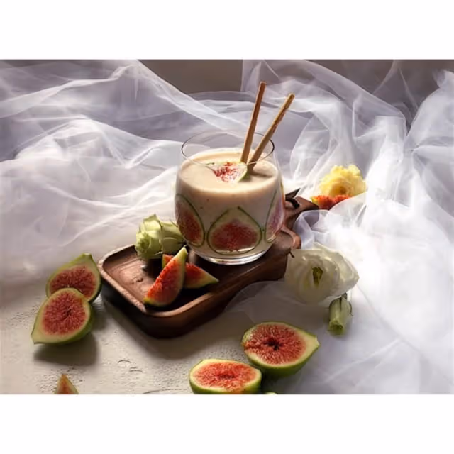 無花果杯壁酸奶奶昔