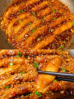 做法簡單且巨下飯——金菇肥牛卷