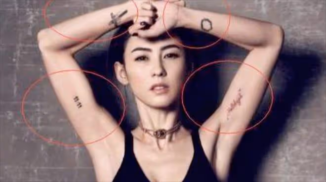 大S的腳、Baby的腰,這些「因愛紋身」的女星,個個尷尬至極