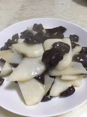 山藥炒木耳