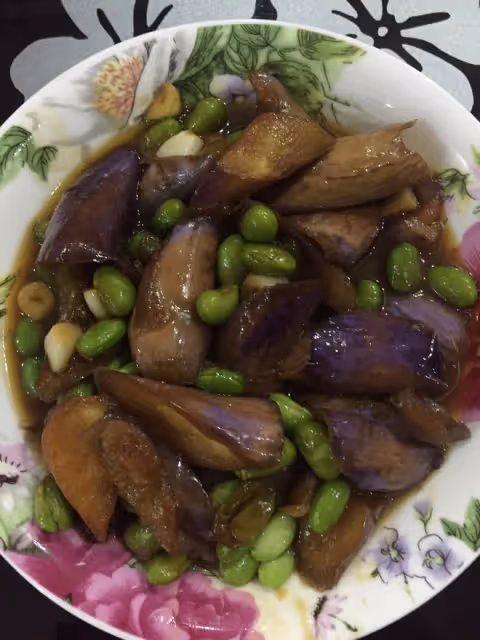 紅燒茄子毛豆