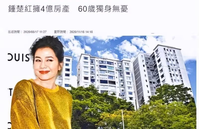 坐擁4億房產的鐘楚紅要復出了，丈夫病逝已15年，拒絕戀愛和再婚