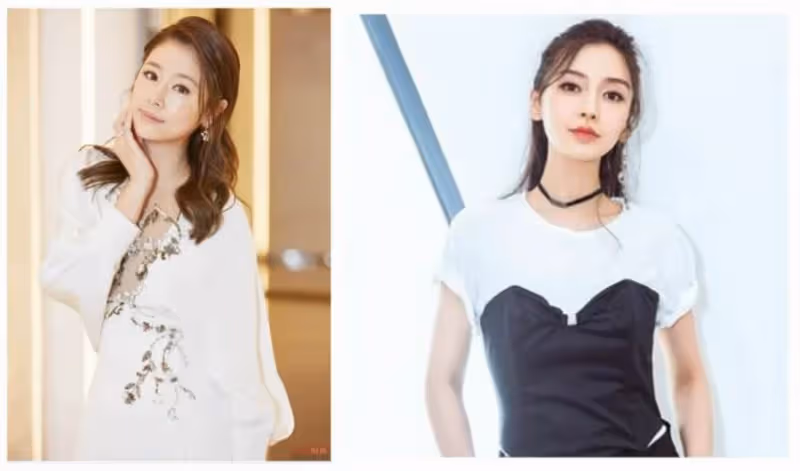 28歲楊穎與42歲林心如尷尬撞衫，霍建華和黃曉明，有人歡喜有人愁