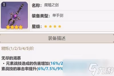 原神班尼特武器選擇四星的好不好 四星武器屬性介紹