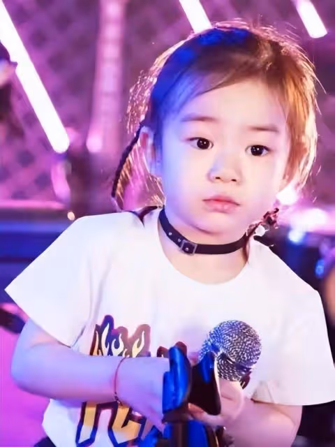 戚薇挺孕肚逛街，步伐緩慢雙腿浮腫明顯，7歲女兒身高到媽媽胸部