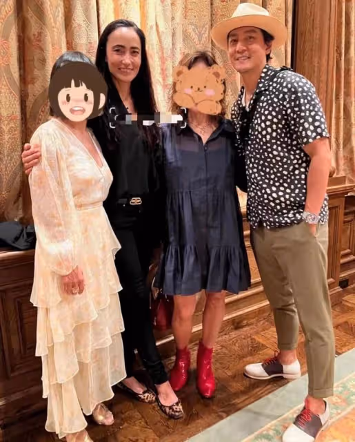 楊紫瓊邀富豪大咖慶生!穿弔帶裙緊摟77歲未婚夫,吳彥祖夫婦現身