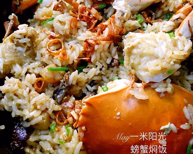 紅蟳飯、膏蟹蒸飯