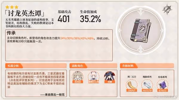 《原神》鹿野院平藏武器與聖遺物選擇思路
