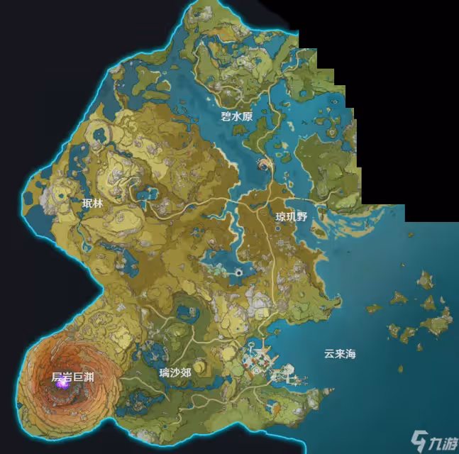 原神地圖全貌七國