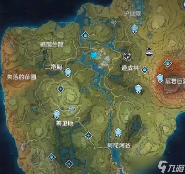 原神地圖全貌七國