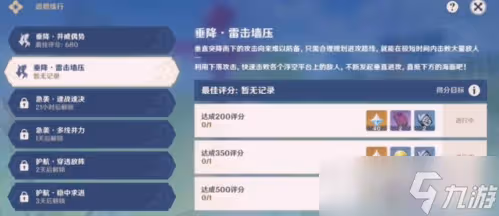 《原神》追想練行雷擊牆壓怎麼獲取高分